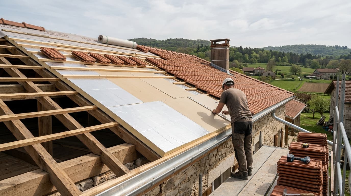 Coût réfection toiture Bugey : Prix et rénovation de ferme