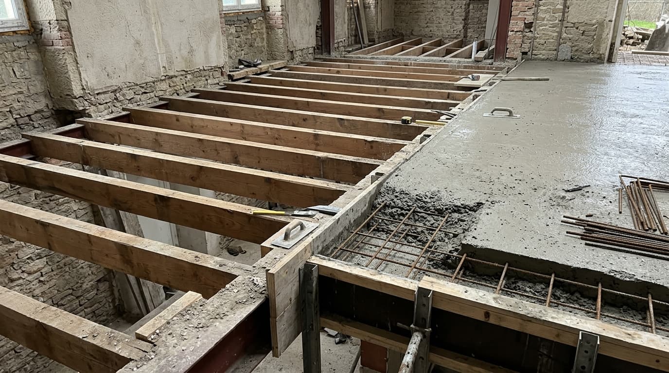 Dalle béton ou plancher bois : comparatif pour votre rénovation