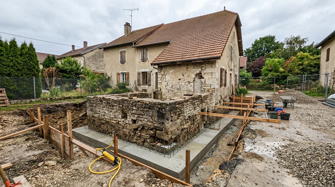 Fissures sur maison ancienne en Haut-Bugey : étude de cas
