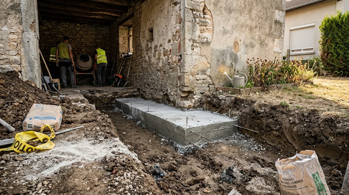 Gros œuvre en Haut-Bugey : consolider une maison