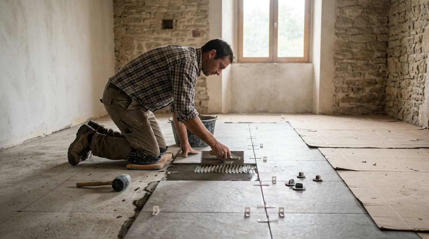 Prix pose carrelage Genevois français : budget 2026