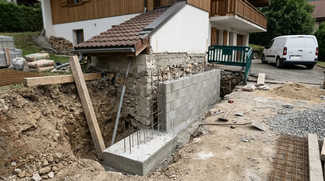 Rénover le gros œuvre d'un chalet à Thonon