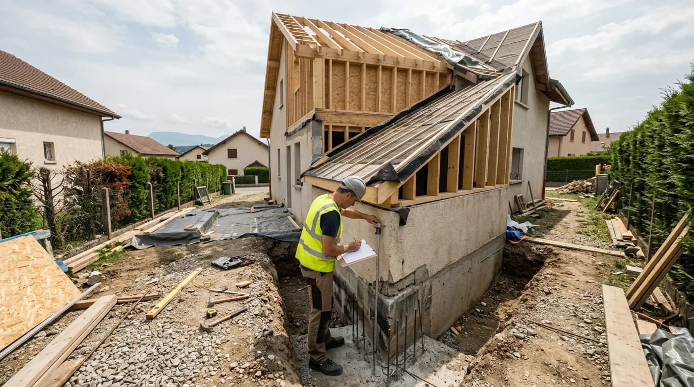 Surélévation en Genevois : diagnostic structurel et conformité parasismique