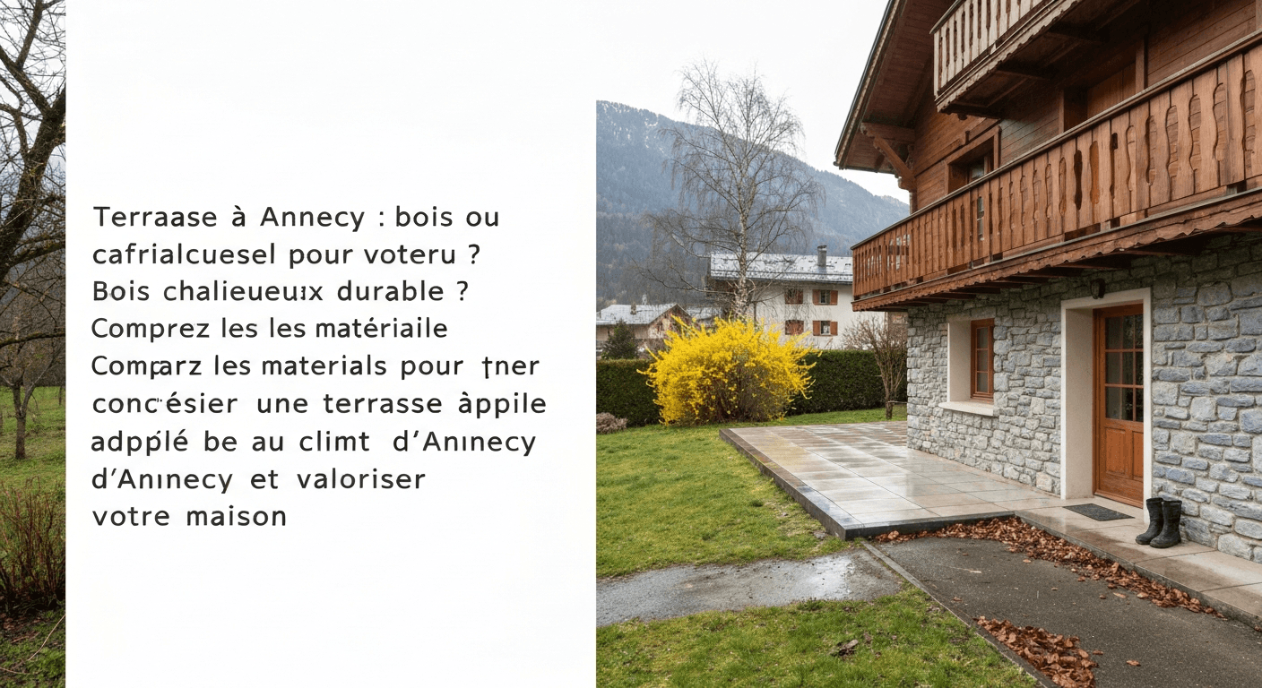Terrasse à Annecy : bois ou carrelage pour votre extérieur ?