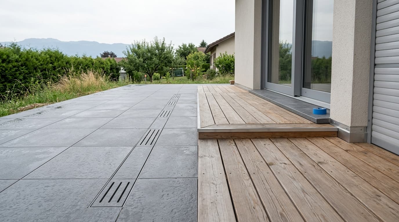 Terrasse bois ou grès cérame : choisir dans le Genevois