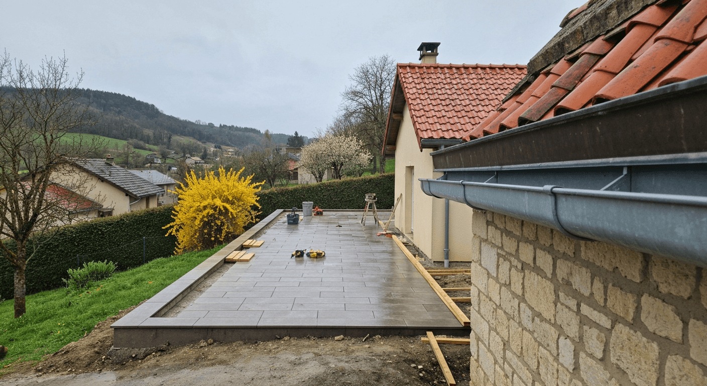 Terrasse bois ou grès cérame : comparatif 2026