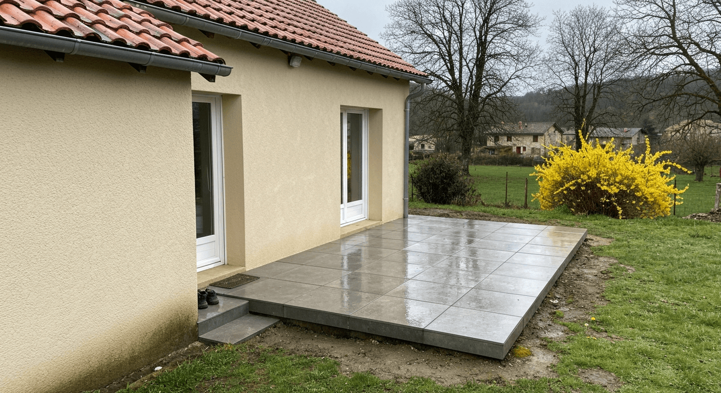 Terrasse bois ou grès cérame dans le Genevois