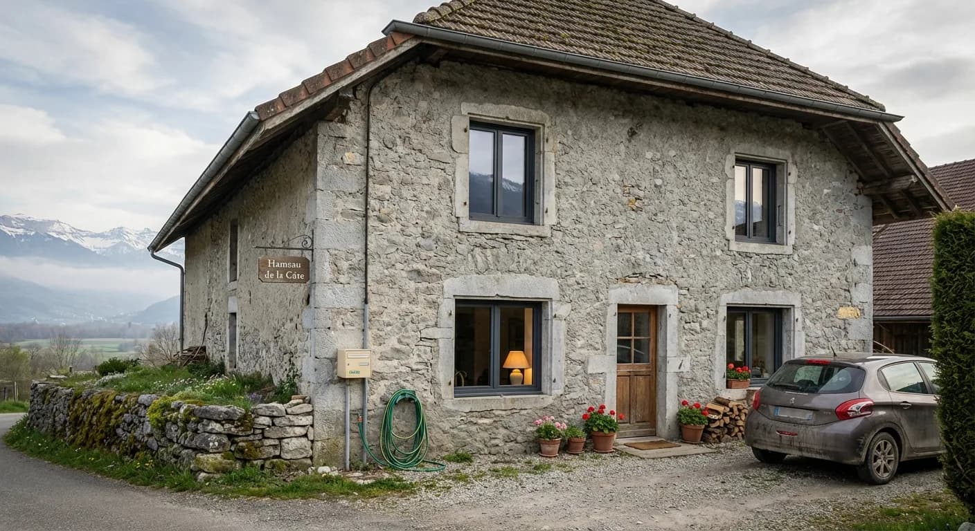 Grange rénovée à Pringy : Charme et modernité