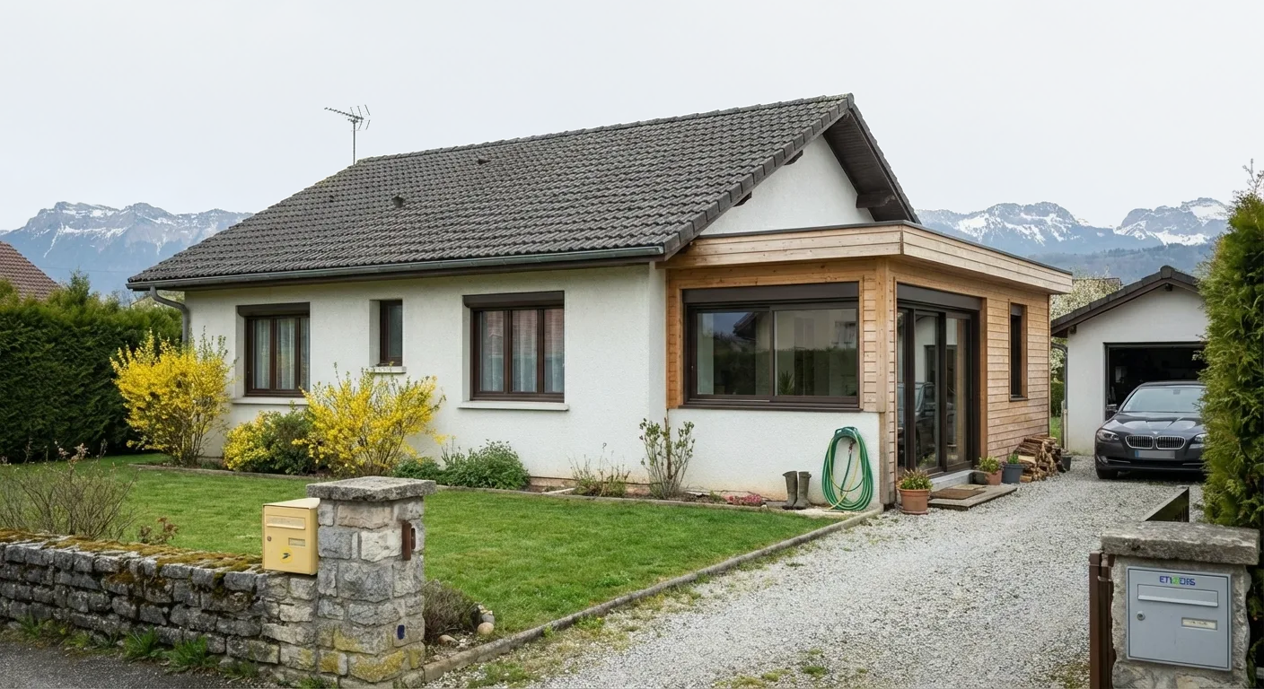 Chevry — Rénovation de maison et extension bois - Après 1